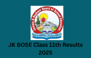 Student checking JKBOSE 11th Result 2025 online at jkbose.nic.in