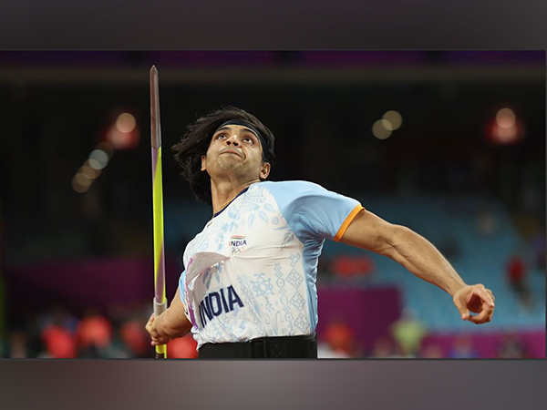 Neeraj celebrates after 90.23m throw at Doha Diamond League