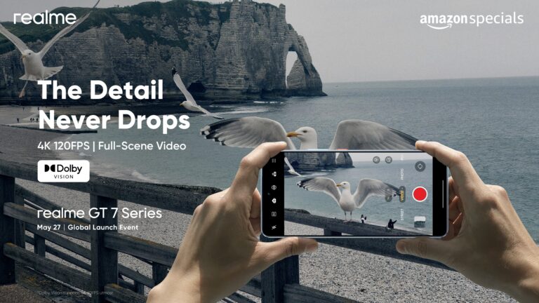 Realme GT 7T official design leak and specs ahead of India launch