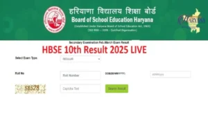 Students checking HBSE 10th Result 2025 online at bseh.org.in on a laptop