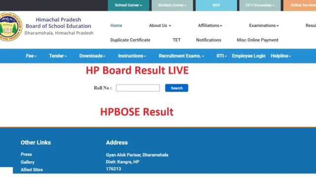 HPBOSE Class 10 Result 2025 Out | Check at Taaza Wire