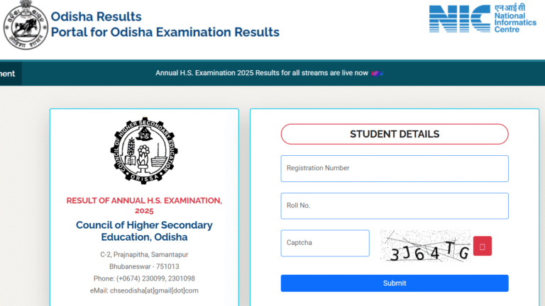 Students checking Odisha CHSE +2 Result 2025 online at orissaresults.nic.in website