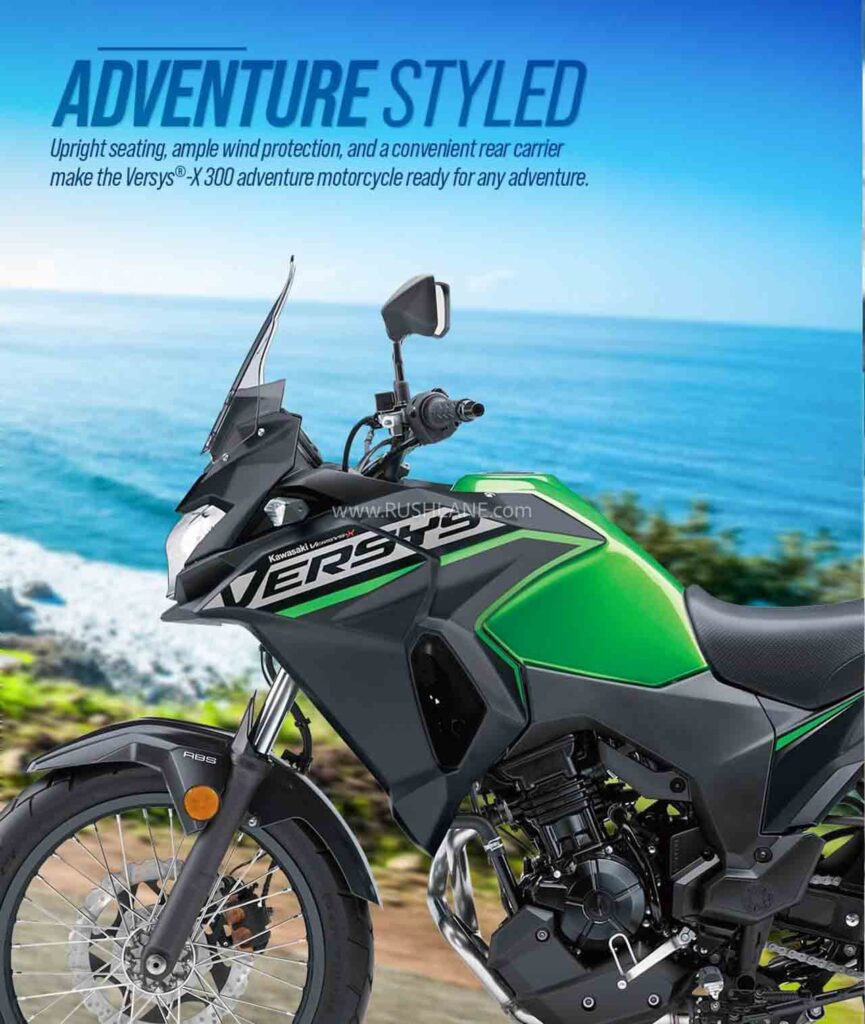 Kawasaki Versys-X 300 India launch in Candy Lime Green with adventure touring features