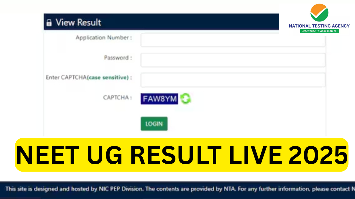 NEET UG 2025 Result declared on nta website