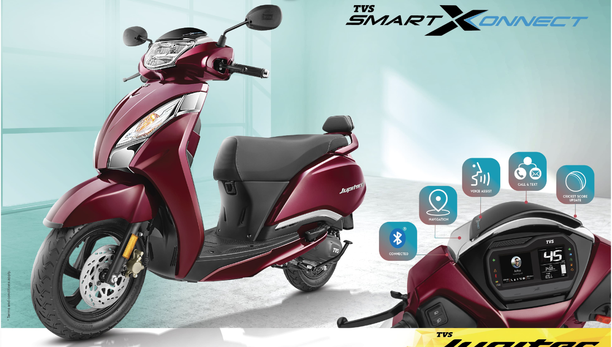 TVS Jupiter instrument cluster – Digital display of TVS Jupiter scooter