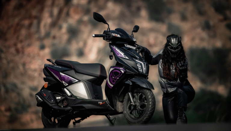 TVS Ntorq 125 sporty design and aggressive styling