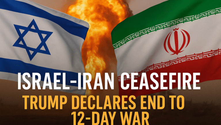 President Trump speaking on Israel Iran ceasefire via Truth Social