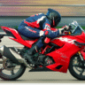 TVS Apache RR 310 in Racing Red with 216 kmph Top Speed