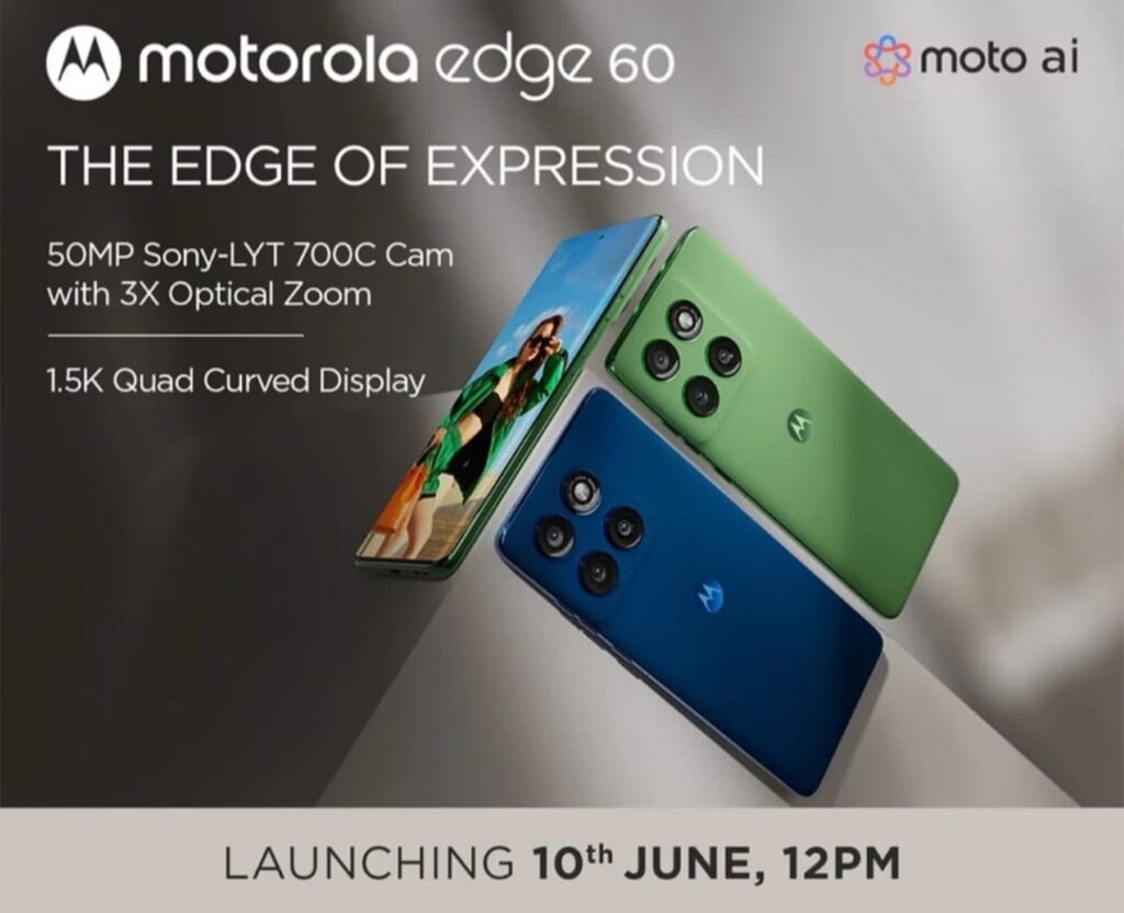 Motorola Edge 60 India Price Leak and Features