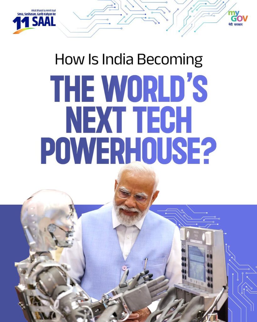 PM Modi on Technology in India transforming governance and digital India growth