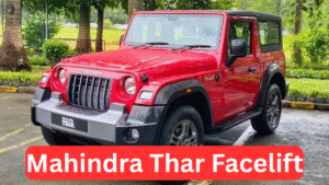 Mahindra Thar Facelift 2025 front view with Roxx-inspired grille