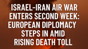 Aftermath of missile strike in Iran during Israel-Iran Air War