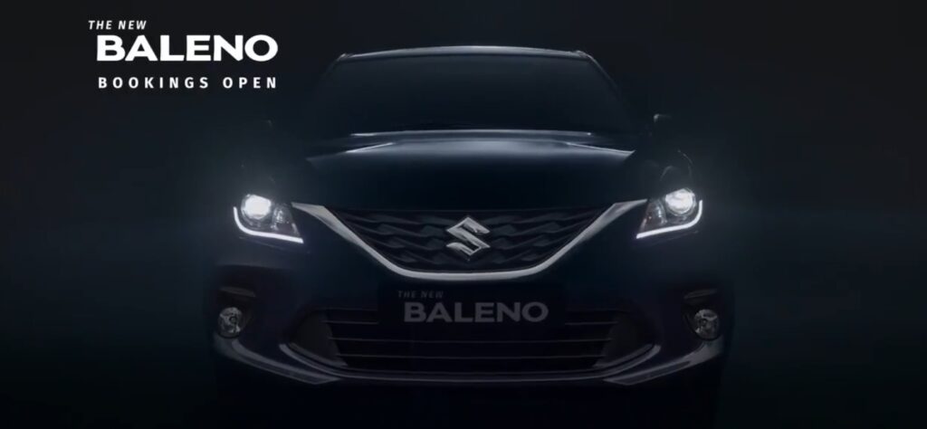 Maruti Baleno 2025 with new LED headlights and chrome grille – Front look