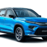 Toyota Urban Cruiser Hyryder front look with LED headlamps