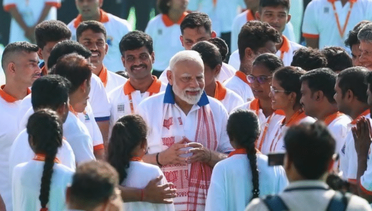 PM Modi performs yoga at Visakhapatnam on International Yoga Day 2025 under the theme Yoga for One Earth, One Health