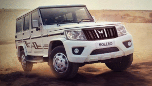 Mahindra Bolero 2025 driving through rural Indian roads
