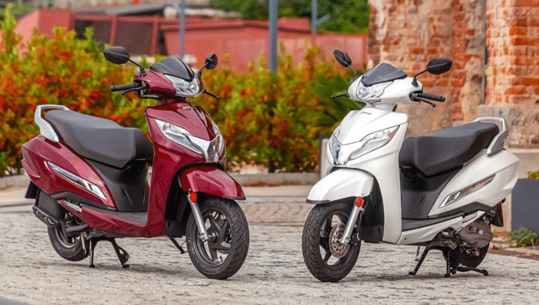Honda Activa 125 scooter with digital features, mileage and colours