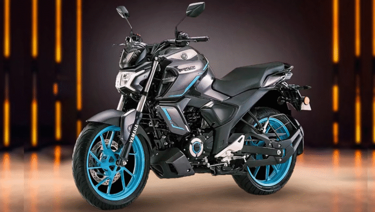 Yamaha FZ S Hybrid 149cc bike with digital display and ABS brakes