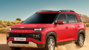 Hyundai Exter with sunroof and LED headlamps - affordable SUV with premium features under ₹7 lakh.
