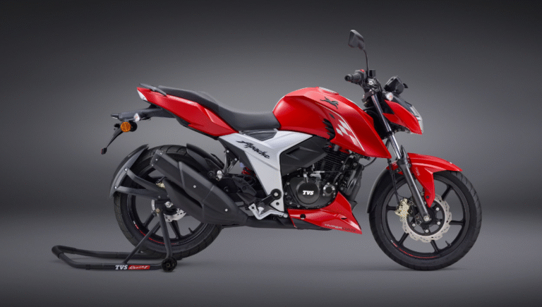 TVS Apache RTR 160 4V with race-derived engine and stylish design