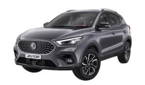 MG Astor 2025 exterior design with bold grille and LED headlamps