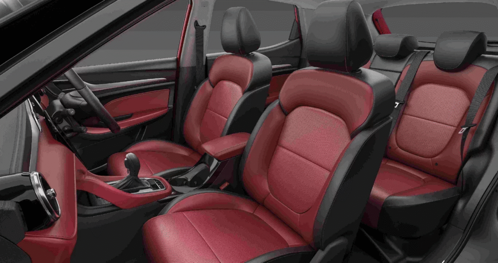 MG Astor 2025 interior cabin with AI assistant and panoramic sunroof