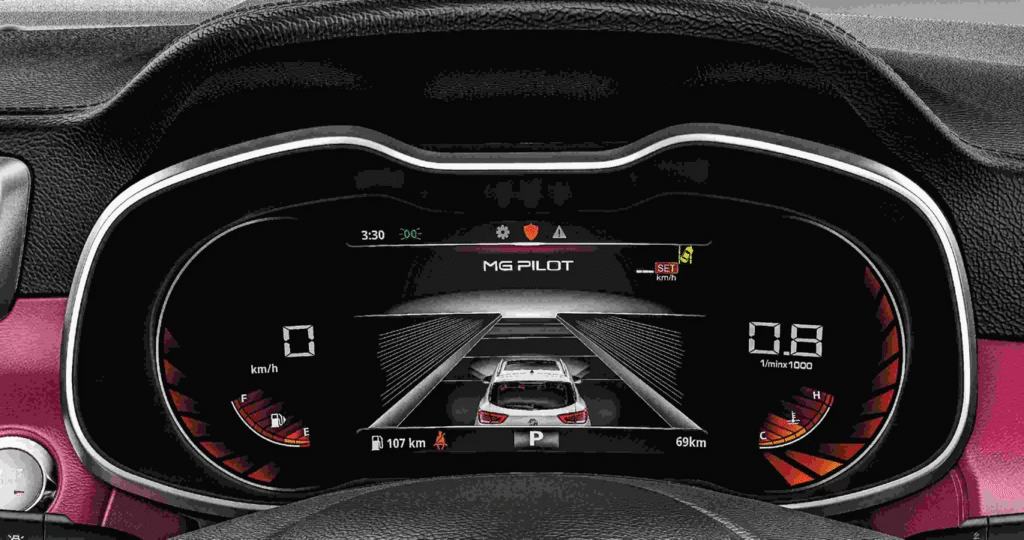 10-inch touchscreen infotainment system in MG Astor 2025